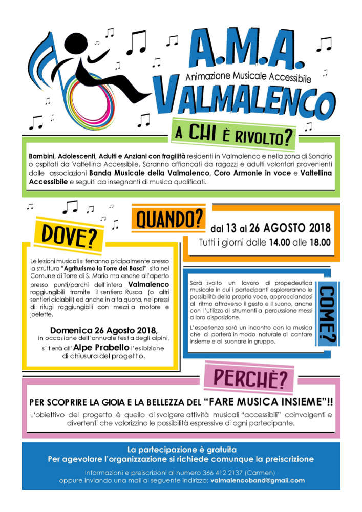 A.M.A. (Animazione Musicale Accessibile) Valmalenco